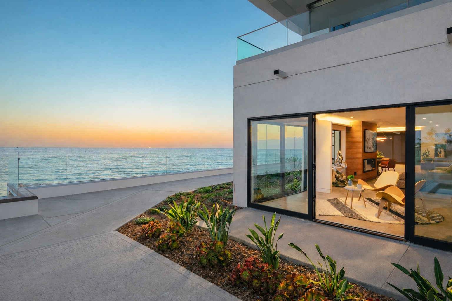 South-facing exterior of 100 Coast Blvd